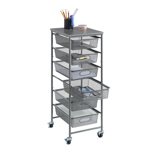 Rolling Storage Utility Cart with 6 Drawers