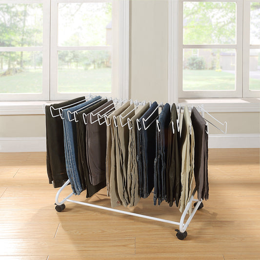 20 Pants/Jeans/Trouser Rolling Trolley Cart