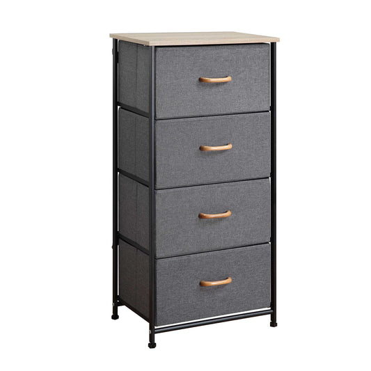 Vertical Dresser Storage Tower - 4 Drawers