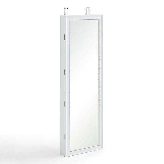 Over The Door Jewelry Armoire with Mirror