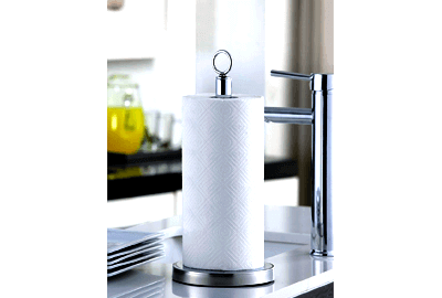 Paper Towel Holder Stand with Stainless Base