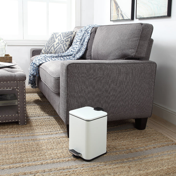 5 Liter / 1.32 Gallon Soft Close Square Waste Basket