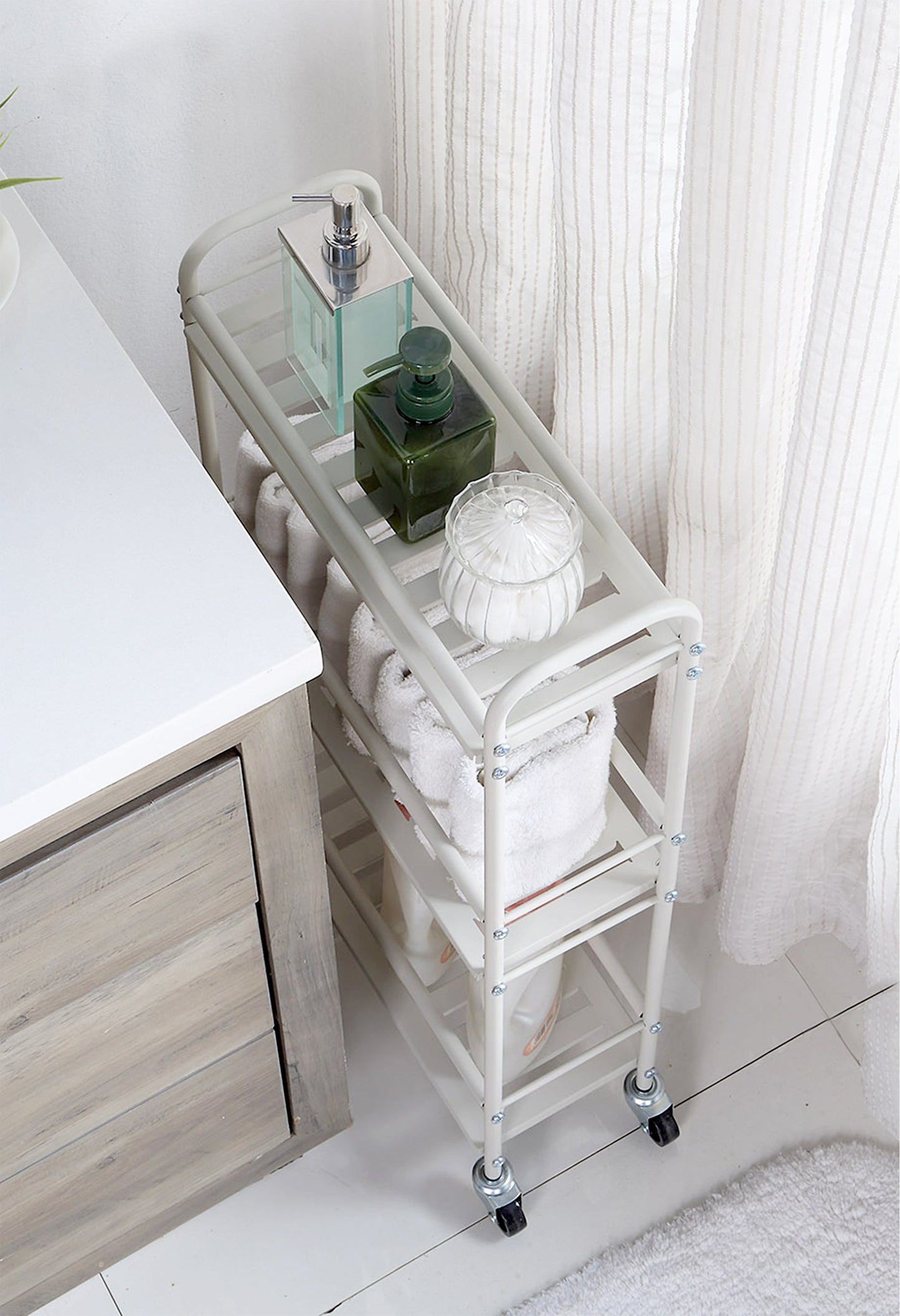 San.Wu OPP Slim 3-Tier Storage Utility Cart