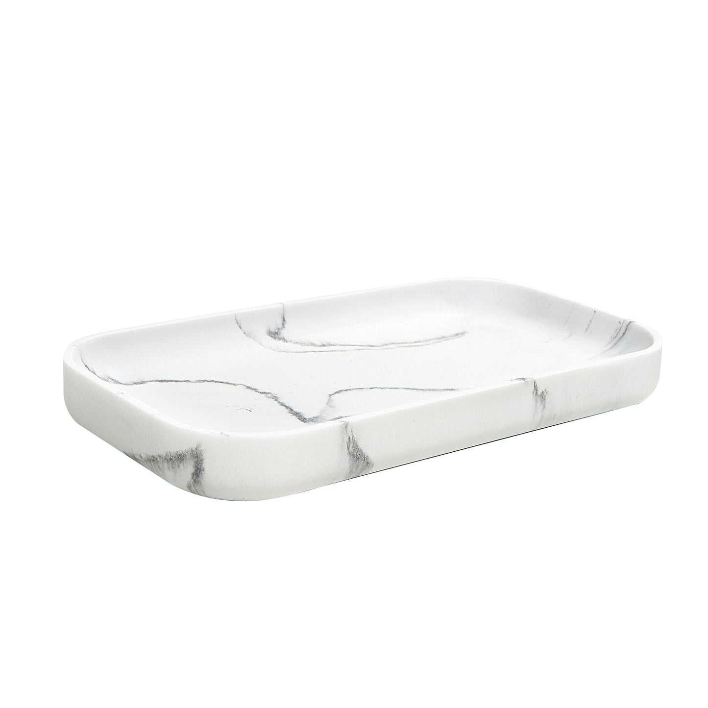 Classic Vanity Jewelry Organizer Resin Faux Tray