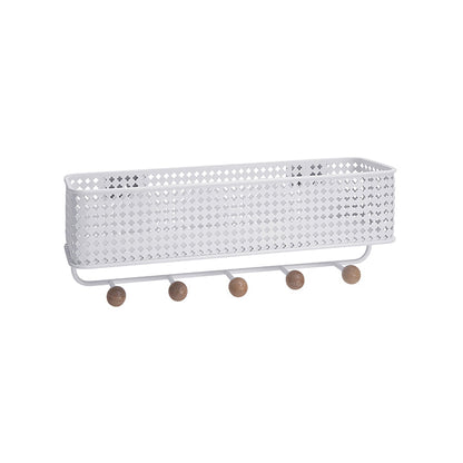 Wall Mount Metal Entryway Storage Organizer Mail Sorter Basket