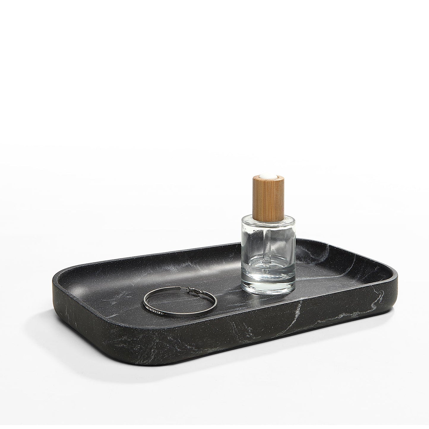 Classic Vanity Jewelry Organizer Resin Faux Tray