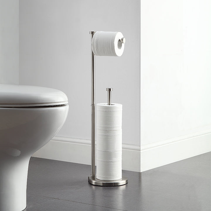 Classic Free Standing Toilet Paper Holder Stand