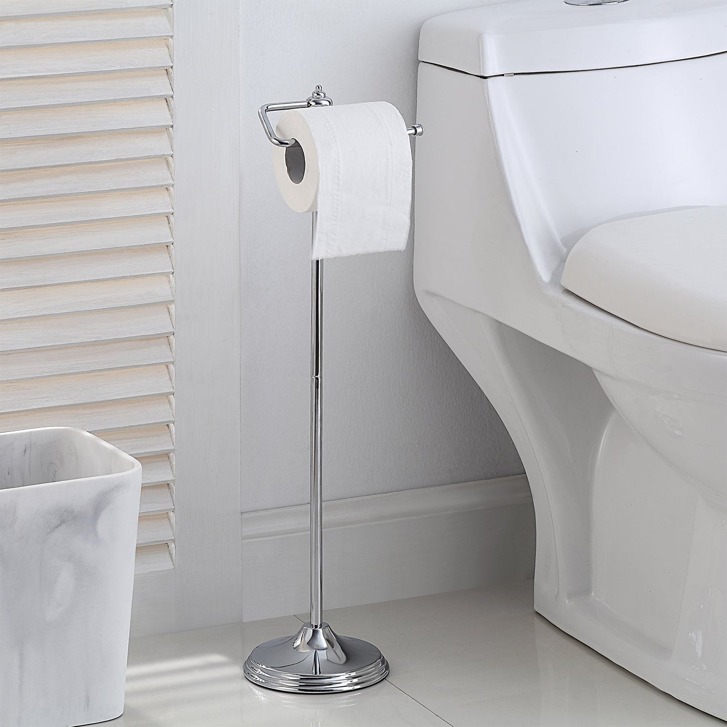 VVA Free Standing Toilet Tissue Paper Roll Holder