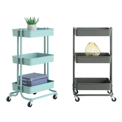 TPC 3 Tier Plastic Rolling Utility Cart
