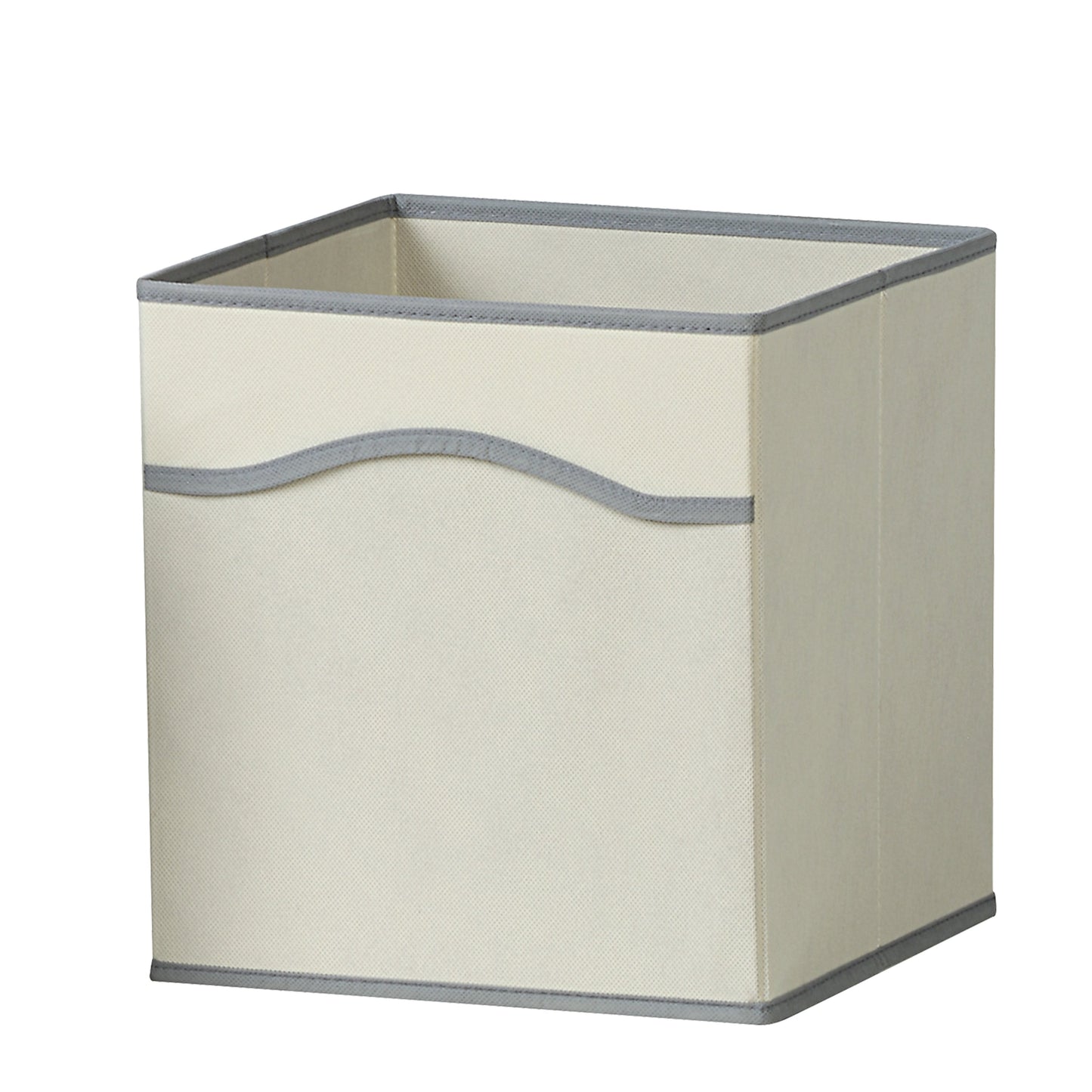 Classic Collapsible, Foldable Storage Fabric Cube Organizer Bin - Pack of 6