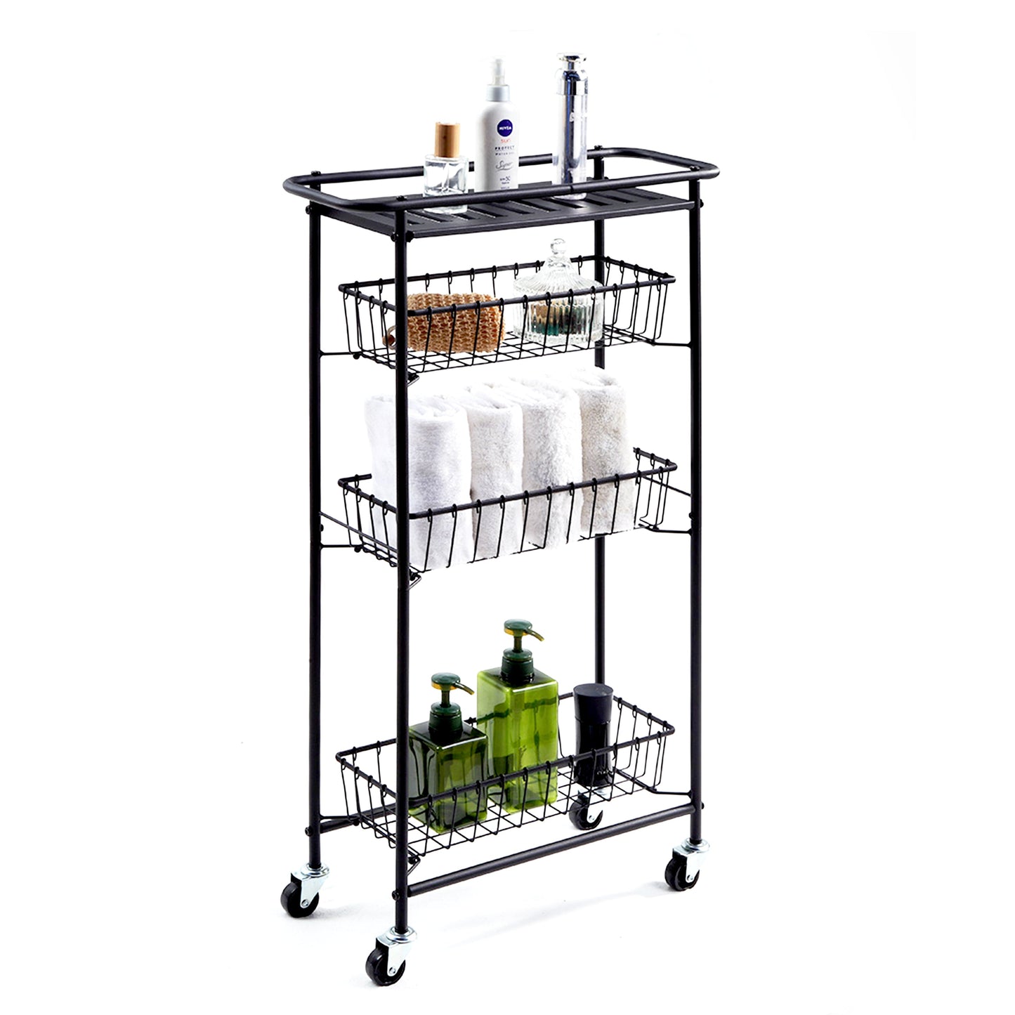 San.Wu Elite Slim 3-Tier Storage Utility Cart