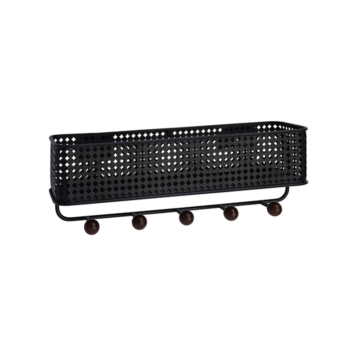 Wall Mount Metal Entryway Storage Organizer Mail Sorter Basket