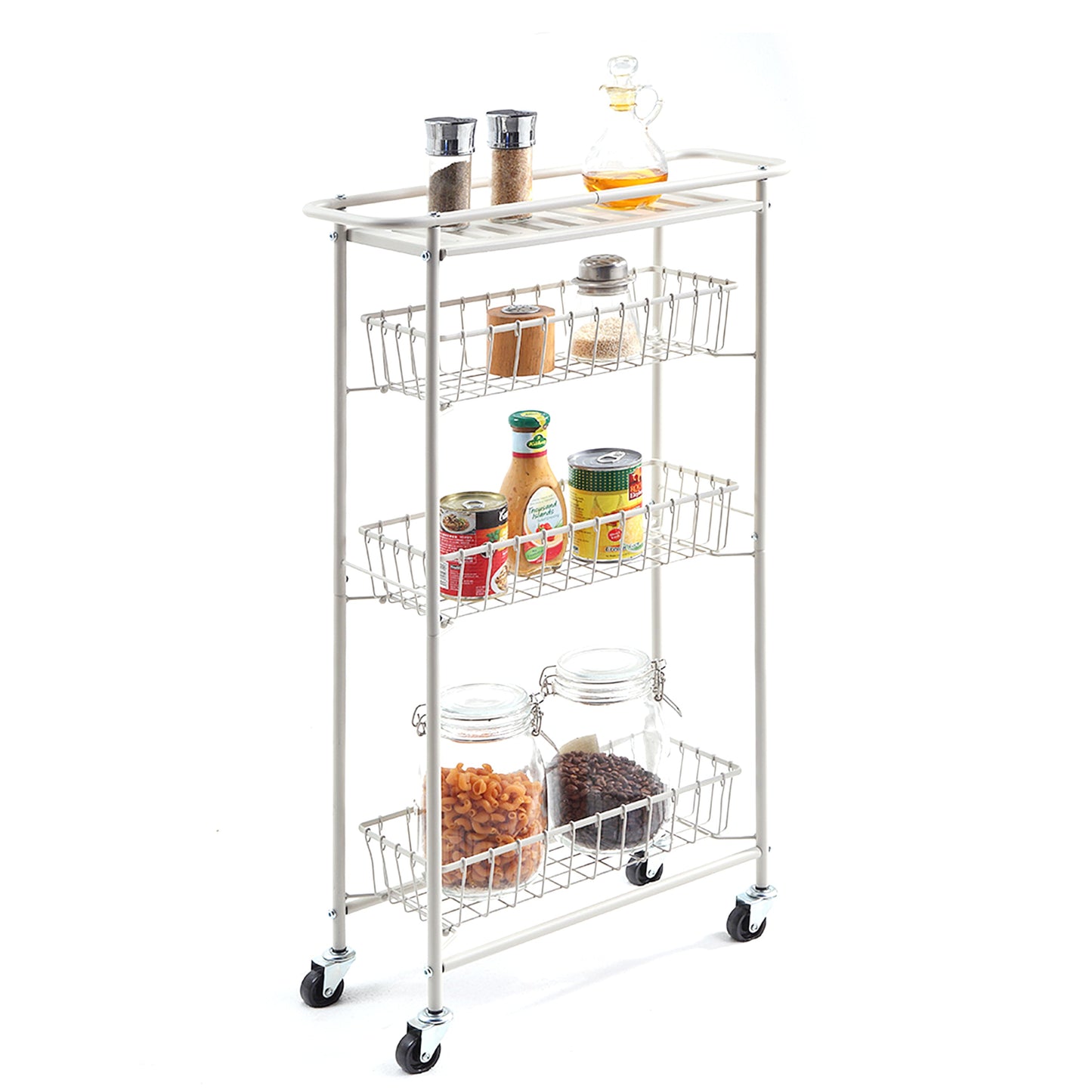 San.Wu Elite Slim 3-Tier Storage Utility Cart
