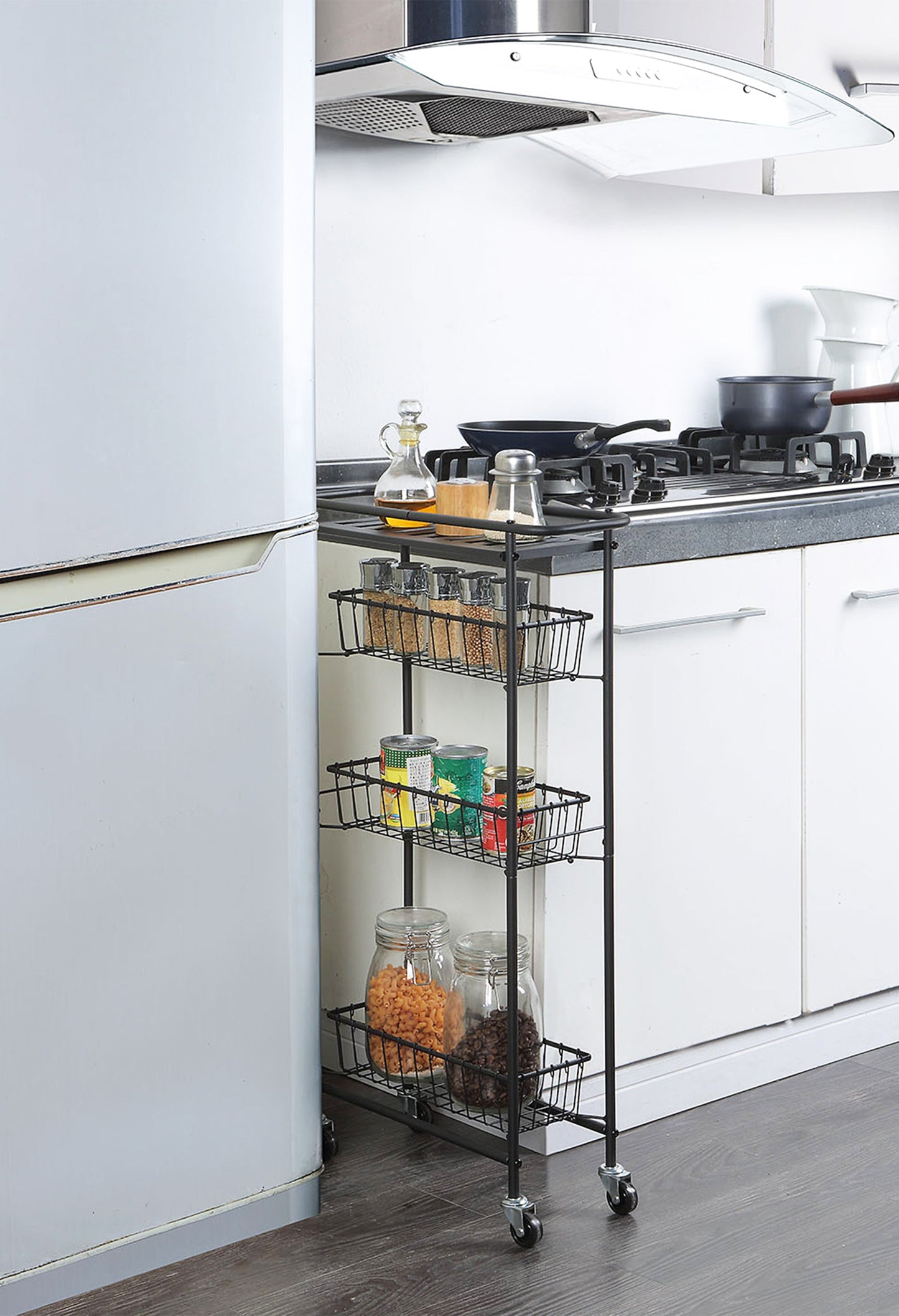 San.Wu Elite Slim 3-Tier Storage Utility Cart