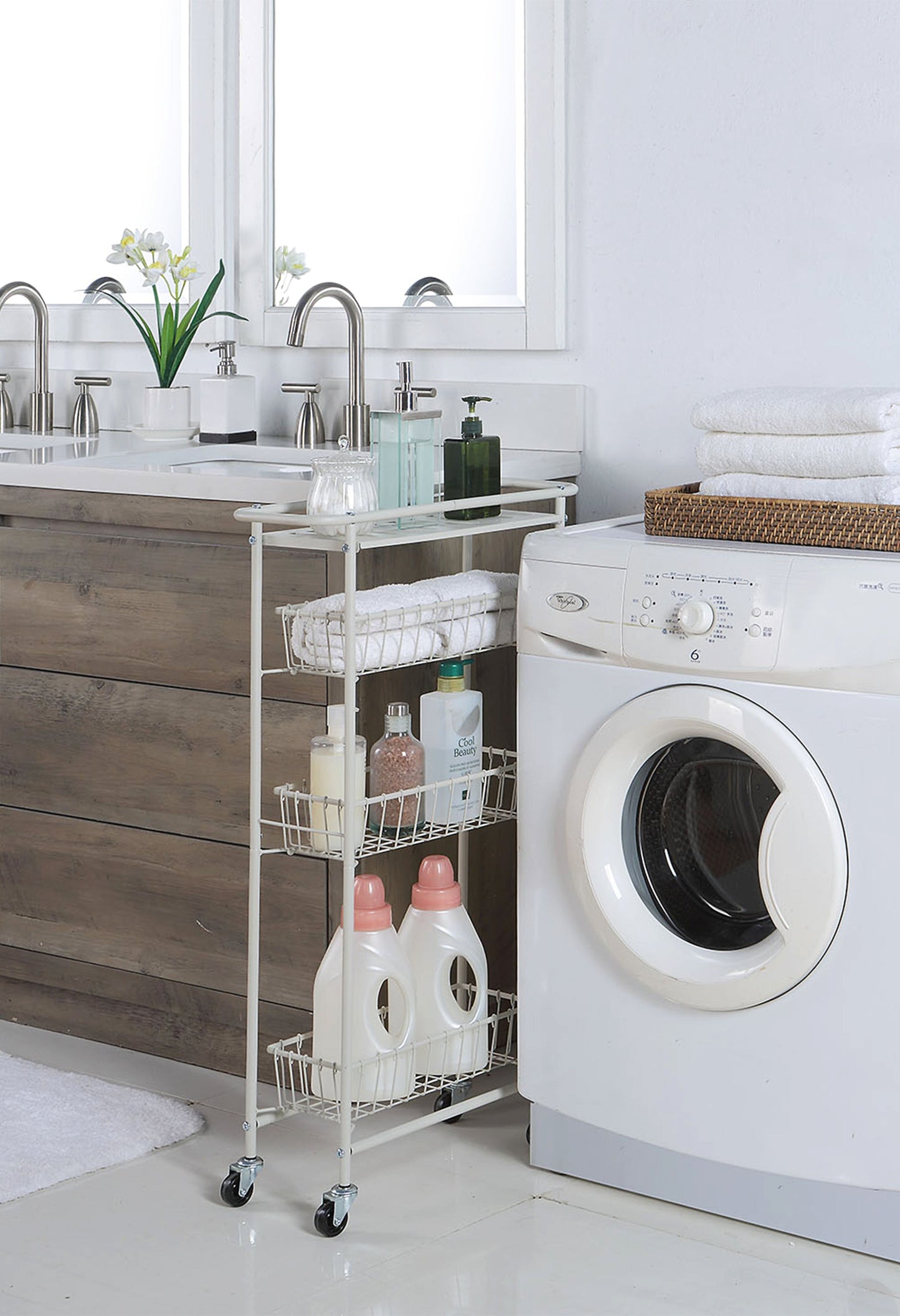 San.Wu Elite Slim 3-Tier Storage Utility Cart