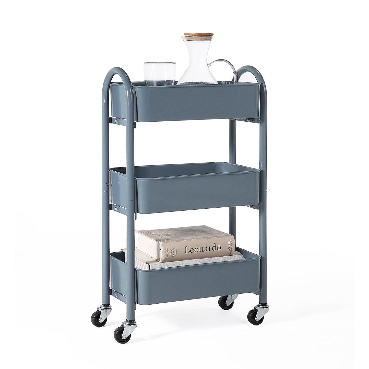 Slim Narrow Purpose 3 Tier Rolling Cart