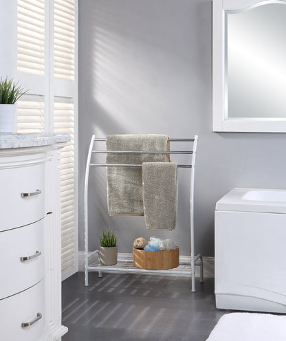 Beal OPP Floor FreeStanding Towel Rack With Removable Wire Shelve