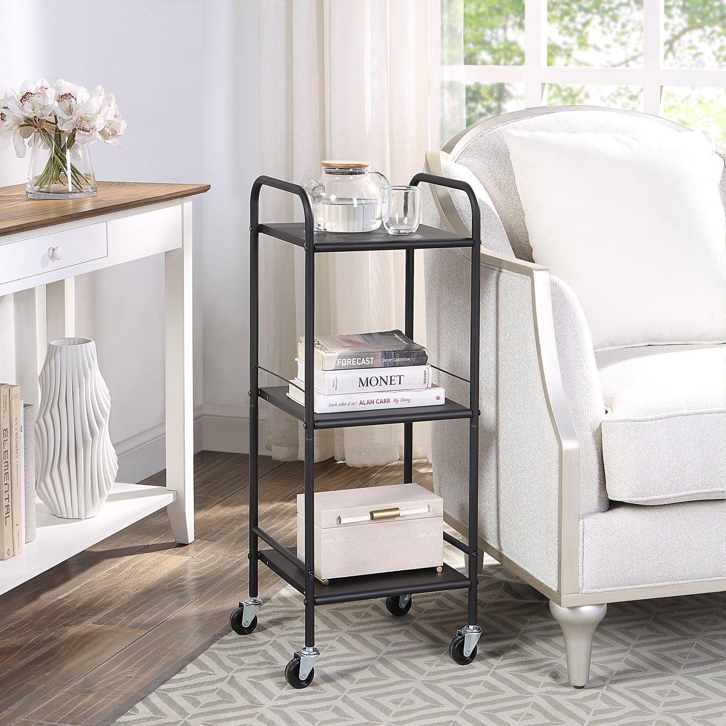 Classic 3 Tier Standard Square Rolling Cart