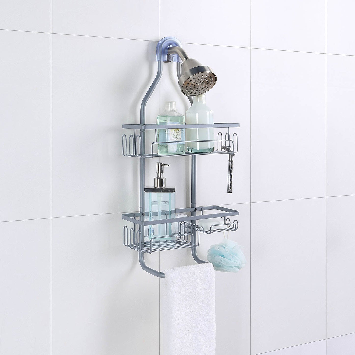 Premium 2 Tier Shelf Shower Caddy