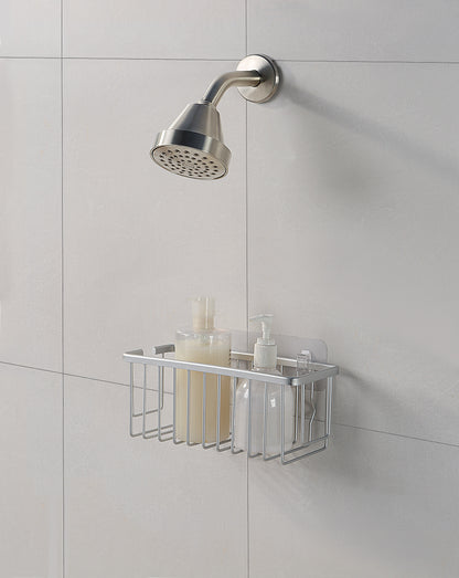 Adhesive Mount Classic NeverRust Aluminum Shower Caddy (Set of 2)