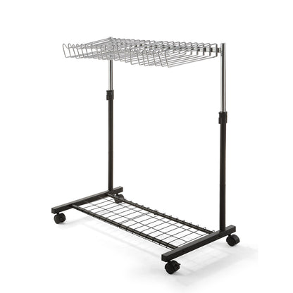20 Pants/Jeans/Trouser Heigh Adjustable Rolling Trolley Cart