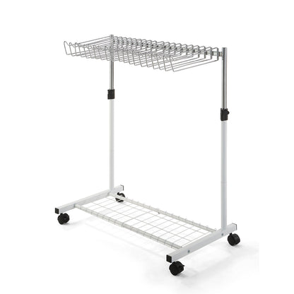 20 Pants/Jeans/Trouser Heigh Adjustable Rolling Trolley Cart