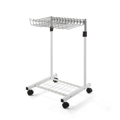 12 Pants/Jeans/Trouser Height Adjustable Rolling Trolley Cart