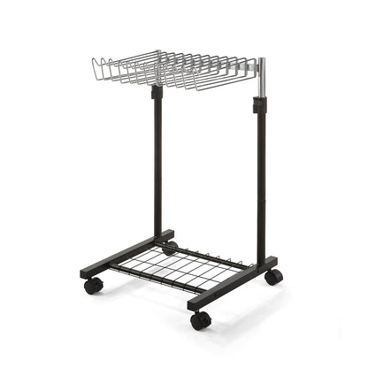 12 Pants/Jeans/Trouser Height Adjustable Rolling Trolley Cart