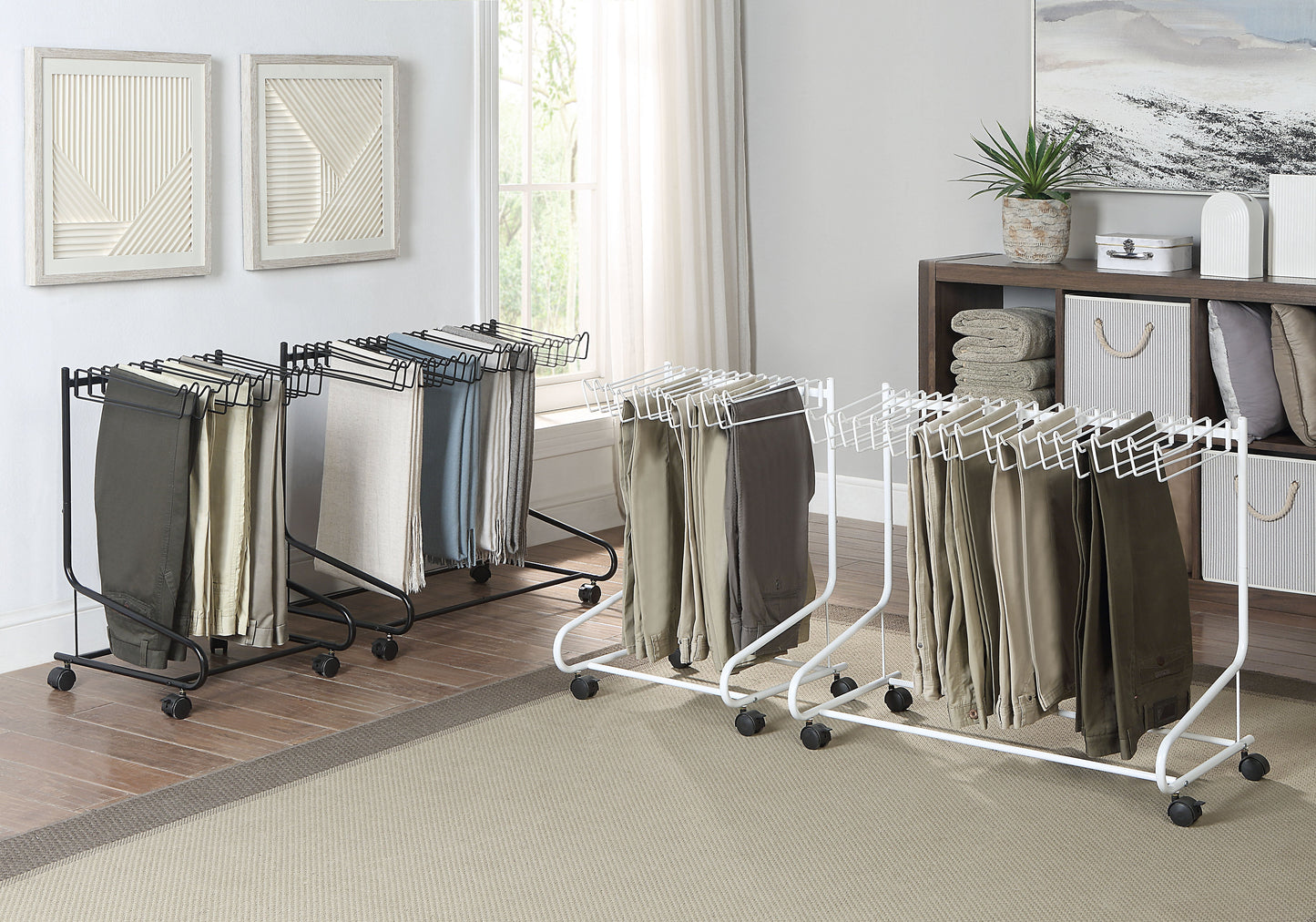 12 Pants/Jeans/Trouser Rolling Trolley Cart