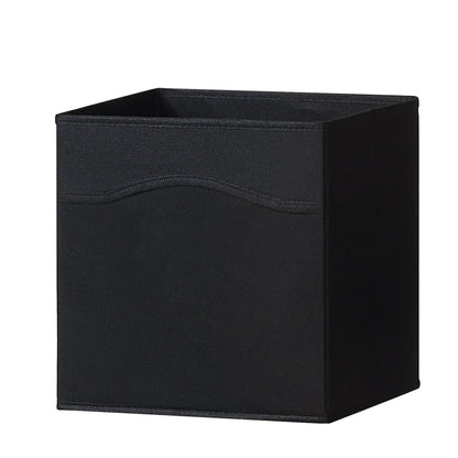 Classic Collapsible, Foldable Storage Fabric Cube Organizer Bin - Pack of 6