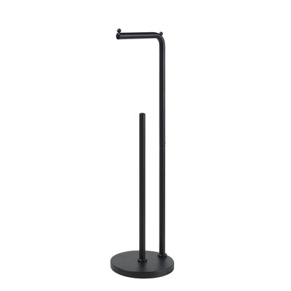 Toilet Tissue Paper Roll Holder Round Base Stand with Reserve