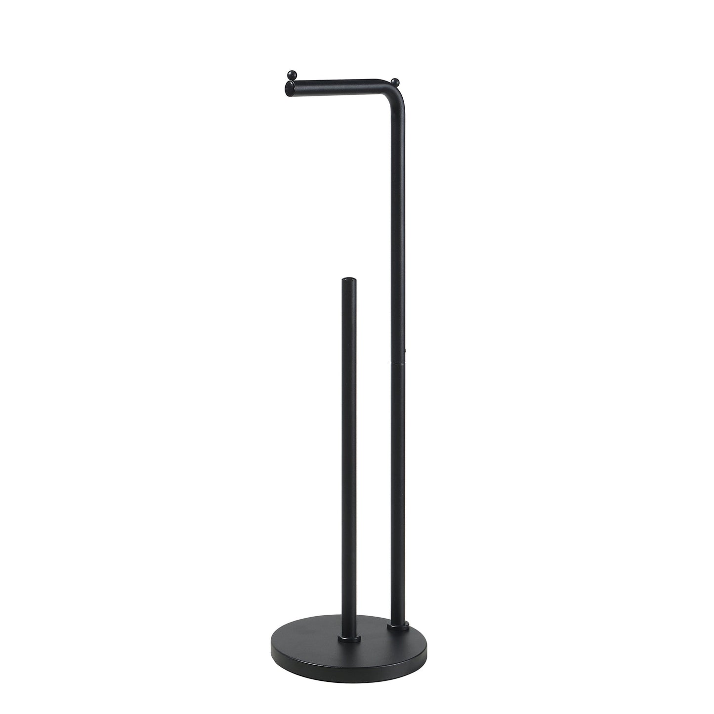 Toilet Tissue Paper Roll Holder Round Base Stand with Reserve