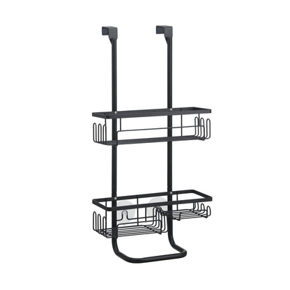 Classic Metal Bathroom Shower Caddy, Over Door Hanging Storage Organizer Basket(Standard)