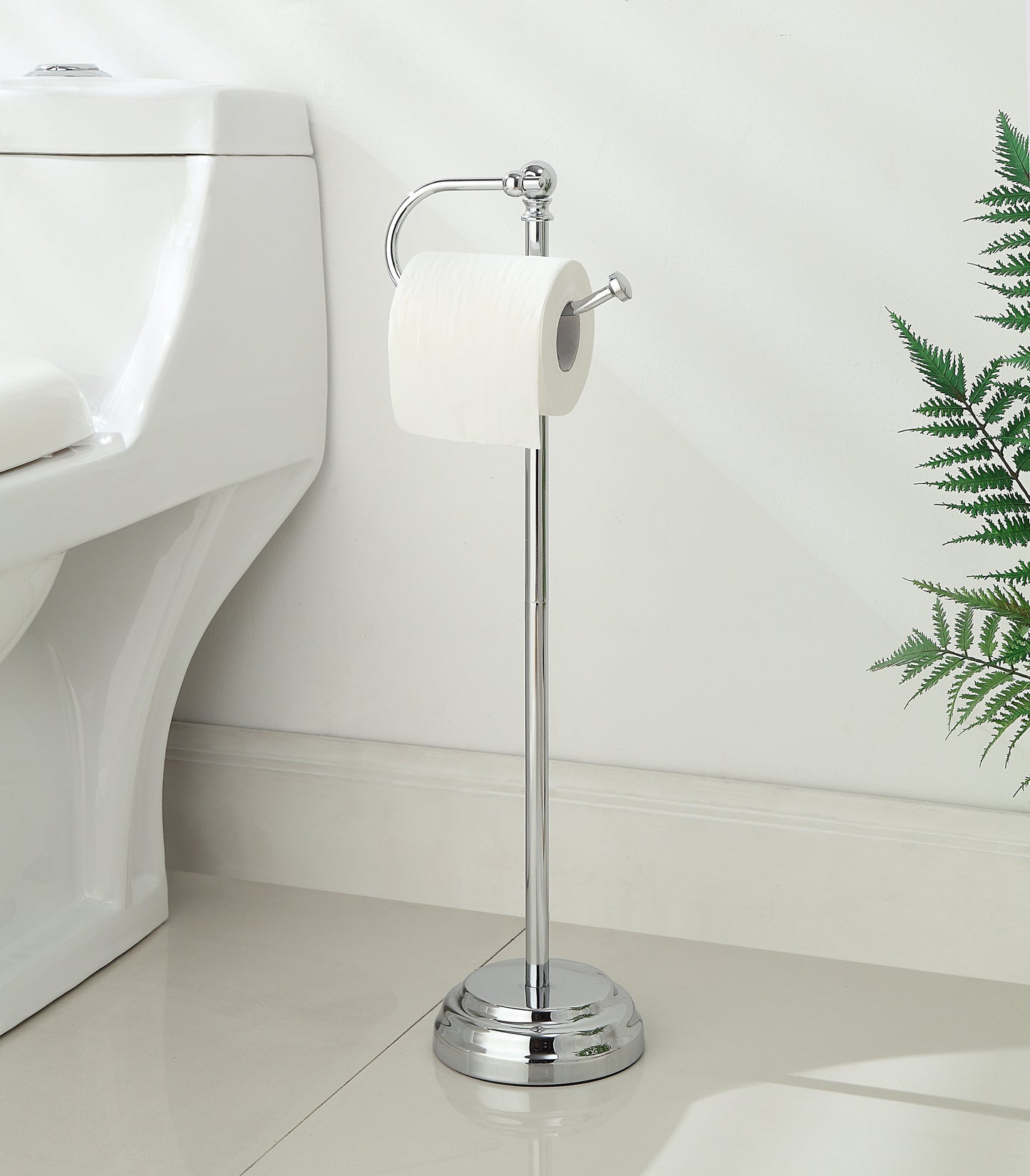 Classic Free Standing Toilet Tissue Paper Holder