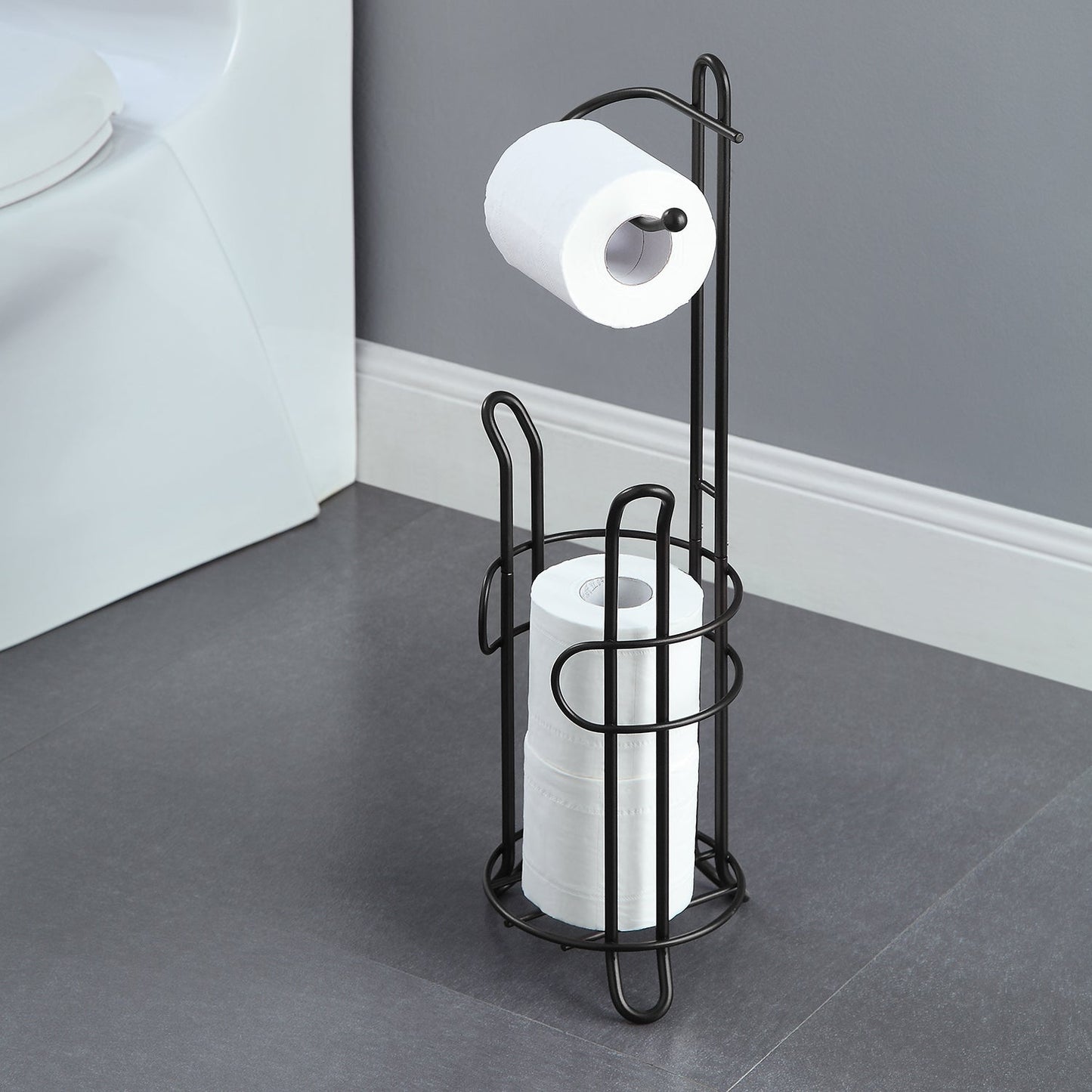Toilet Tissue Paper Holder Stand