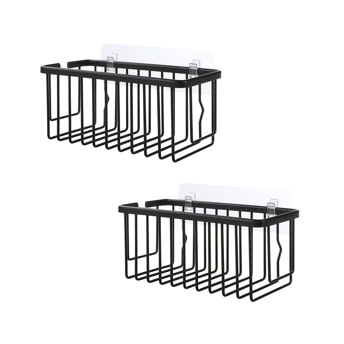 Adhesive Mount Classic NeverRust Aluminum Shower Caddy (Set of 2)