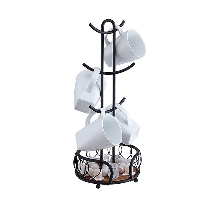 Heavy Wire Gauge 6 Mug Tree Holder