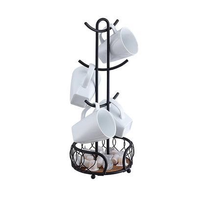 Heavy Wire Gauge 6 Mug Tree Holder