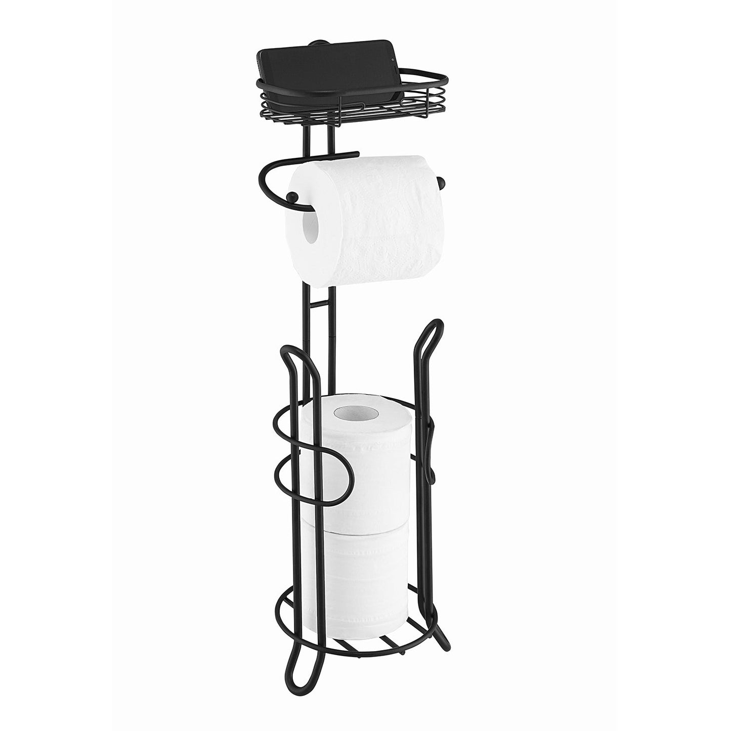Heavyweight Toilet Tissue Paper Roll Storage Holder Stand