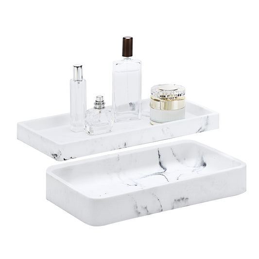 Vanity Jewelry Organizer Resin Faux Tray