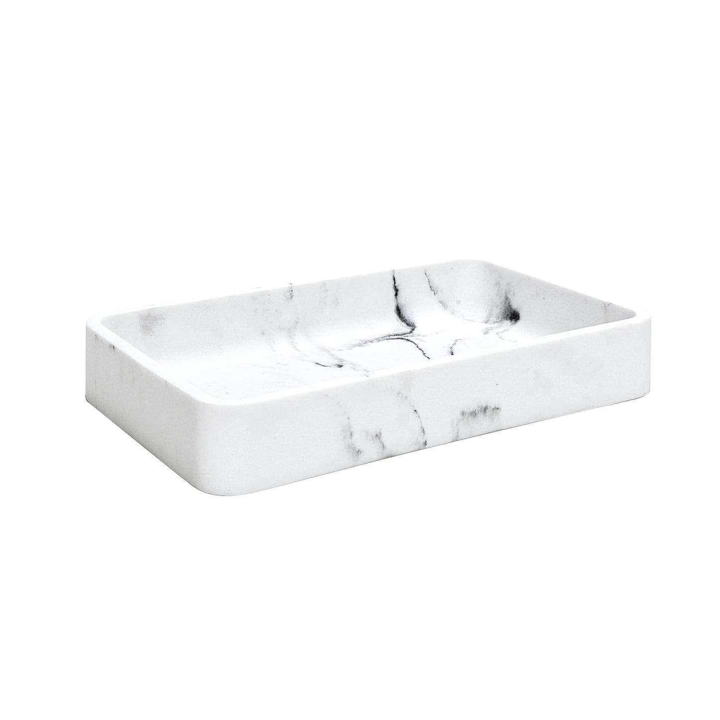 Vanity Jewelry Organizer Resin Faux Tray