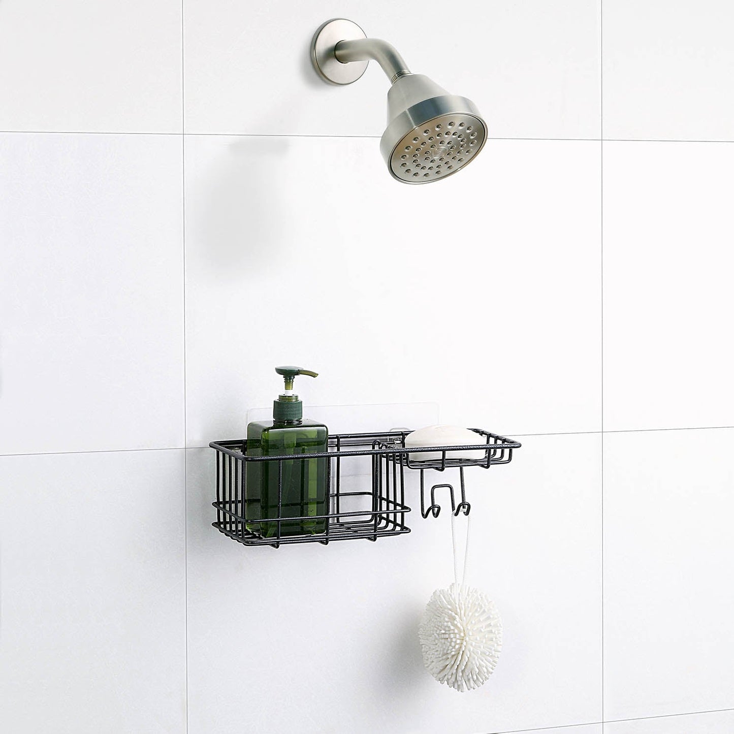 Adhesive OPP Shower Basket Shelf