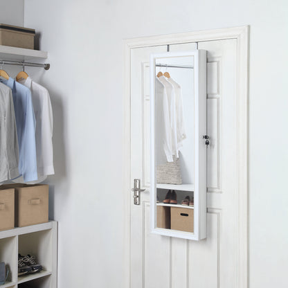 Over The Door Jewelry Armoire with Mirror