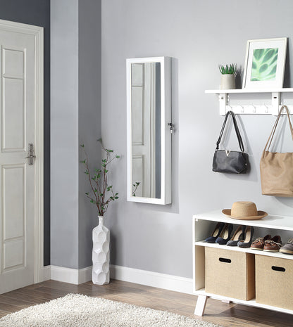 Over The Door Jewelry Armoire with Mirror