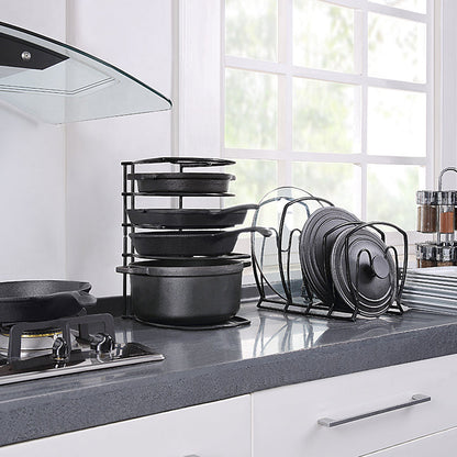 Heavy Duty Pan Organizer Space Saving Kitchen Storage