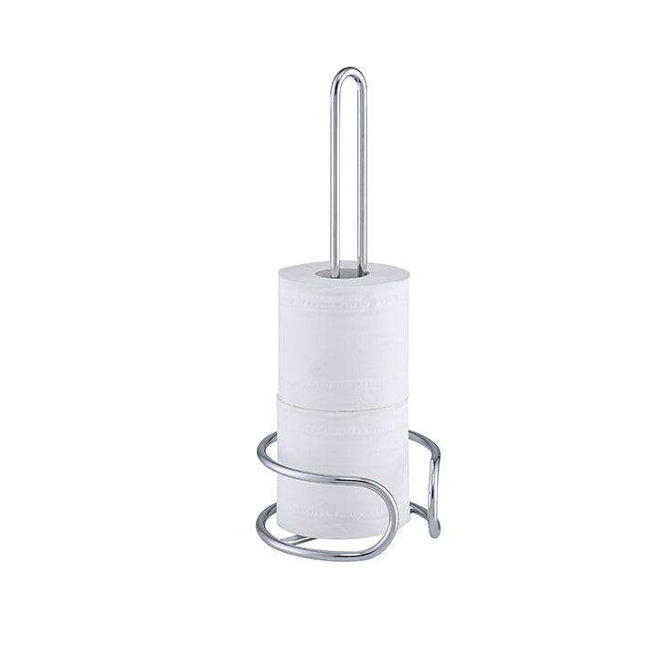 Heavy Wire Gauge Spare Toilet Tissue Paper Holder Stand