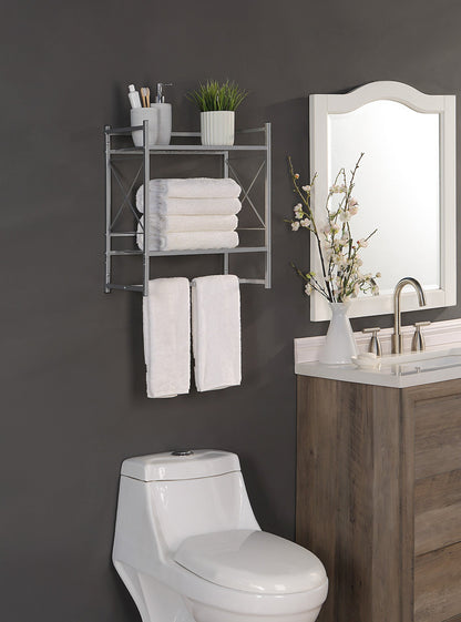 Classic Square 2 Tier Wall Mounted Shelf