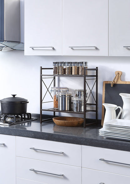 Classic Square 2 Tier Wall Mounted Shelf