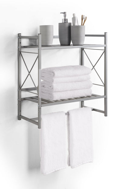 Classic Square 2 Tier Wall Mounted Shelf