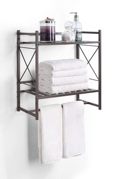 Classic Square 2 Tier Wall Mounted Shelf
